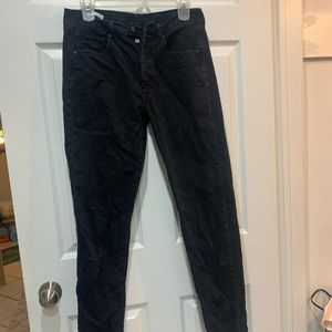 American Eagle Black Straight Leg Jeans